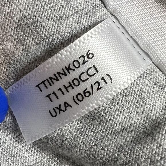 Tommy Jeans Shirt Womens XS Gray Long Sleeve Cropped Flag Logo Crewneck Comfort - Picture 6 of 11